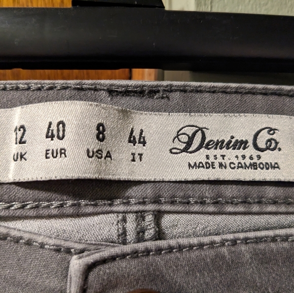 Denim Co. Grey Stretch Jeggings - Picture 4 of 4